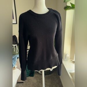 Philosophy Women's Black Crew Neck Sweater